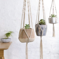 plant pots with hangers Serenity Hangers (2 Cotton Pack) – The Geometric Planter