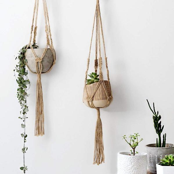 jute hanging planter Serenity Hangers (2 Jute Pack) – The Geometric Planter