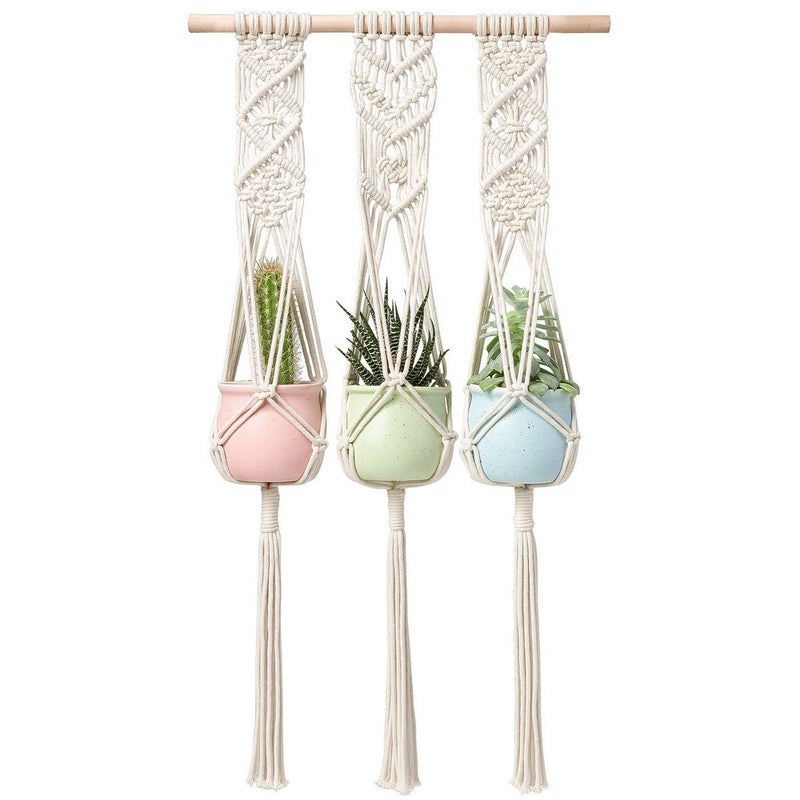 mkono hanging planter Macrame Trio – The Geometric Planter