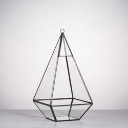 hanging terrarium planter Hanging Pyramid Terrarium – The Geometric Planter