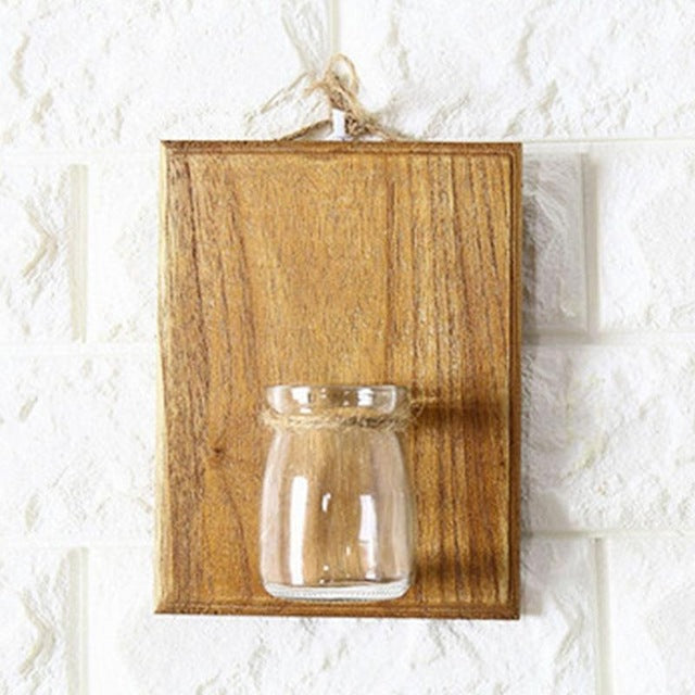 wall hanging mason jar planter Nature Well Holder – The Geometric Planter