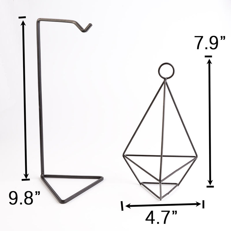 air plant metal stand Air Plant Holder (2 styles) – The Geometric Planter